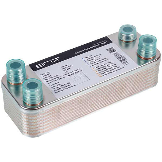 DHW Plate Heat Exchanger (16 plates) for Gas Boiler Compatible with Vaillant atmo/turbo MAX plus/pro VUW 065088