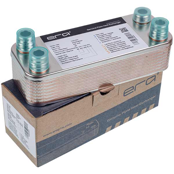 DHW Plate Heat Exchanger (16 plates) for Gas Boiler Compatible with Vaillant atmo/turbo MAX plus/pro VUW 065088