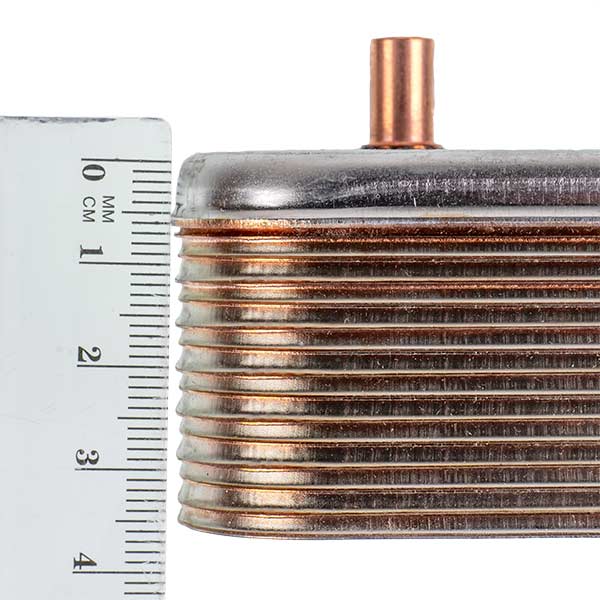 DHW Plate Heat Exchanger Zilmet (14 plates) for Gas Boiler Ariston, Schaffoteaux 17B1901426