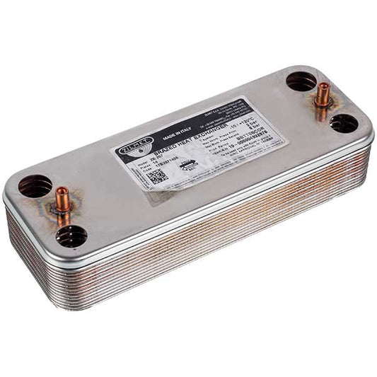 DHW Plate Heat Exchanger Zilmet (14 plates) for Gas Boiler Ariston Microgenus Plus 17B2071406