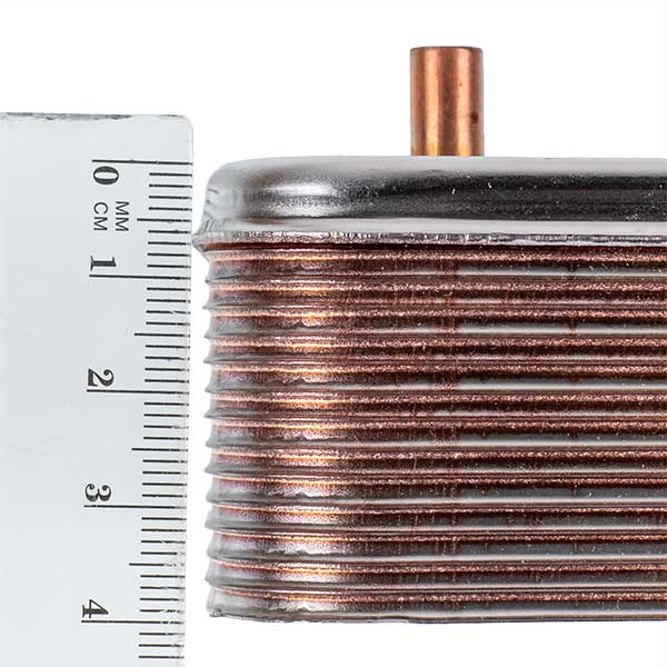 DHW Plate Heat Exchanger Zilmet (14 plates) for Gas Boiler Ariston Microgenus Plus 17B2071406