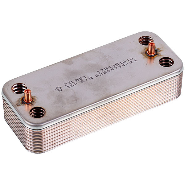 DHW Plate Heat Exchanger Zilmet (16 plates) for Gas Boiler Sime 17A1901610