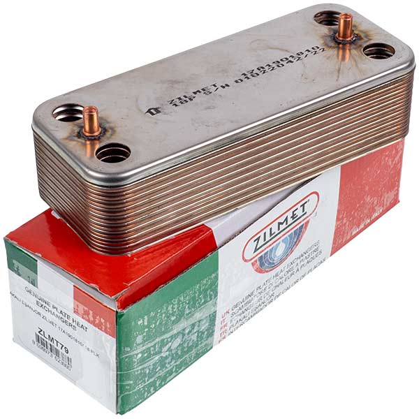 DHW Plate Heat Exchanger Zilmet (18 plates) for Gas Boiler 17A1901810