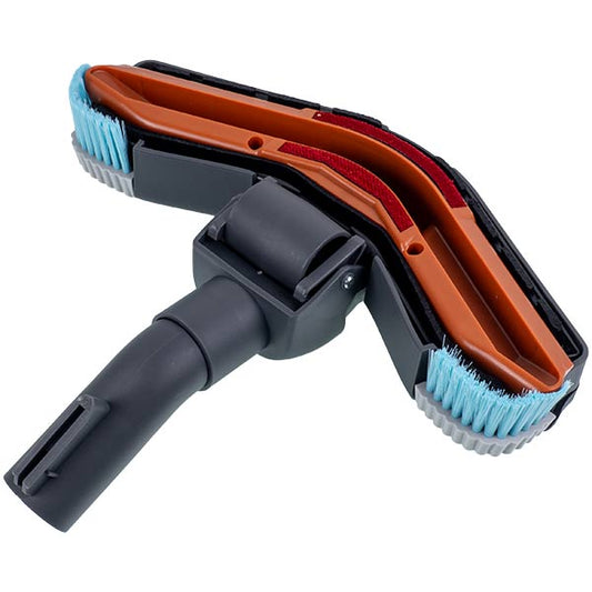 Floor/Carpet Brush CRP197/01 for vacuum cleaner compatible with Philips 432200422712 tube clip D=32mm