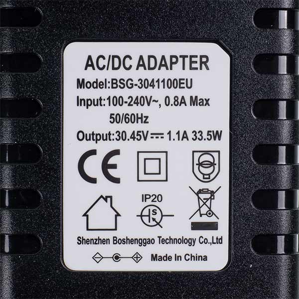 Adapter for Cordless Vacuum Cleaner Compatible with Dyson 969350-03 100-240V 30.45V 0.8A