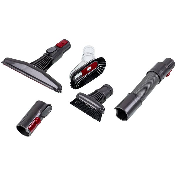 The set of attachments with bristles and brush for the cordless vacuum cleaner compatible witn Dyson 968334