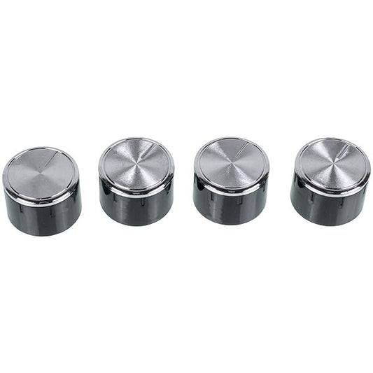 Set of universal oven knobs (4 pcs.) with adapters (black insert) D=34mm H=23mm