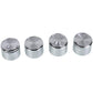 Set of universal oven knobs (4 pcs.) with adapters (stainless steel) D=34mm H=23mm