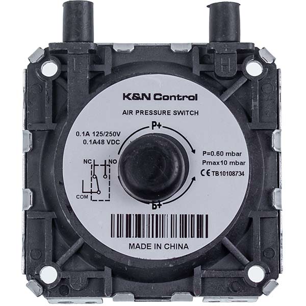 Gas-fired Boiler Air Pressure Switch (Pressostat) P=0,45/0,6 mbar Baxi, Westen, Beretta