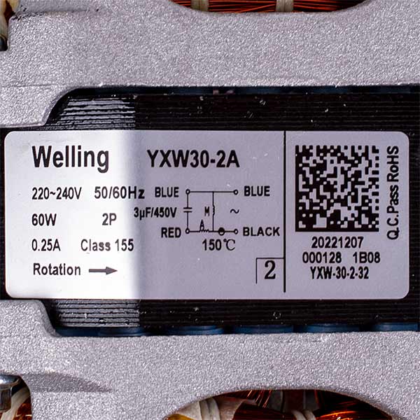 Circulation Pump Motor for Dishwasher Electrolux 4055410858 YXW30-2A 220-240V 60W