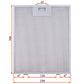 Cooker Hood Grease Filter (metal) 250x300x8mm (under latches, universal)