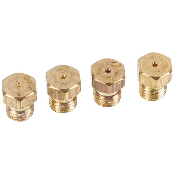 Gas Stove Nozzle Set (4 pcs, LPG) (thread 6mm)