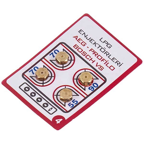 Gas Stove Nozzle Set (4 pcs, LPG) (thread 6mm)