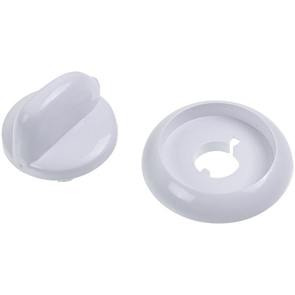 Set of adjustment knobs with springs (5 pcs.) for stove compatible with Gefest white D=50mm H=41mm