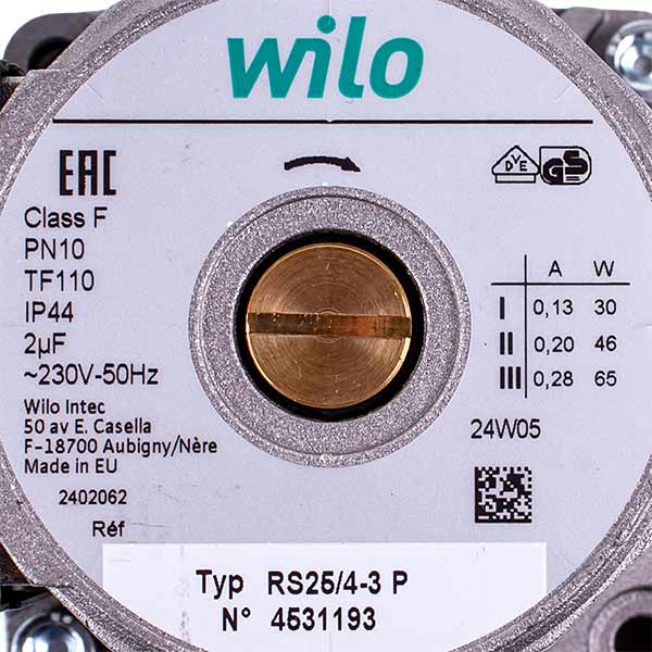 Circulation Pump Wilo Star-RS 25/40 130 (gray)