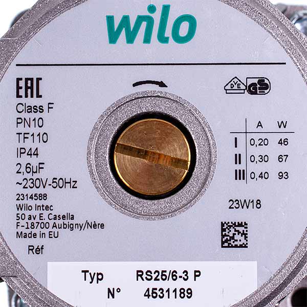 Circulation Pump Wilo Star-RS 25/60 180 (gray)