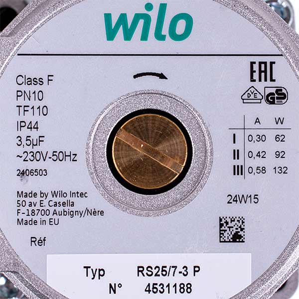 Circulation Pump Wilo Star-RS 25/70 130 (gray)