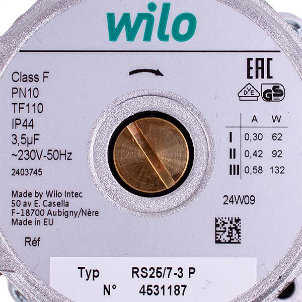 Circulation Pump Wilo Star-RS 25/70 180 (gray)