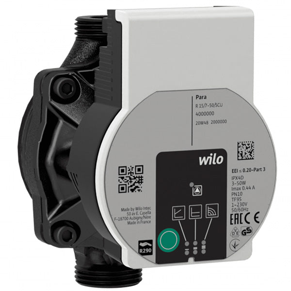 Frequency Circulation Pump Wilo Para RS 25/6 130 SCU (gray)
