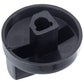 Adjustment knob for hob Bosch 00416402 black