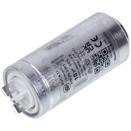 Washing Machine Drying Capacitor AEG 1250020615 Ducati 10uF 425V 72x35mm (2 terminals)