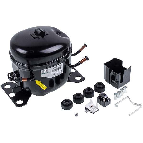 Compressor for refrigerator WhiceTech L69QDYG R600a 130W (with starting relay)