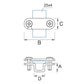 Galvanized steel strip holder 02/0.2 OC