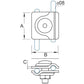 Round Conductor Clamp (universal) Galvanized Steel 30/8 OC