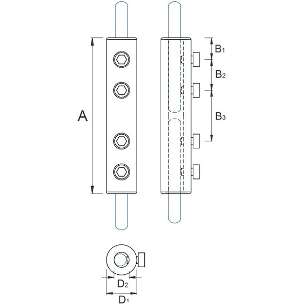 Hot-dip Galvanized Stee Longitudinal Conductor Clamp OCH