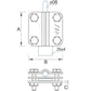 Strip/wire clamp D=8-10mm steel galvanized 04/8.3 OC