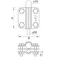 Clamping rod D=16mm/strip/wire D=8-10mm steel galvanized 04/168.3 OC