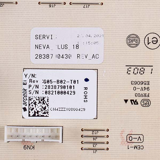 Control Module for Washing Machine Beko 2838790220