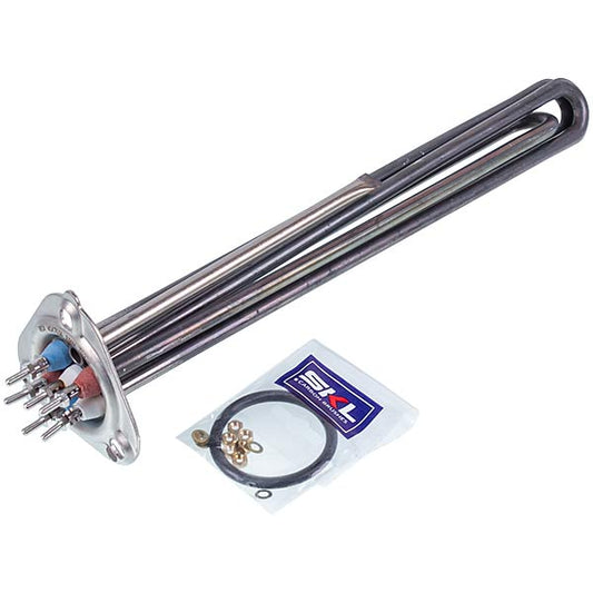 Heating Element for Dishwasher Apach MH101435 7600W 400V L=330mm flange D mounting=47,5mm
