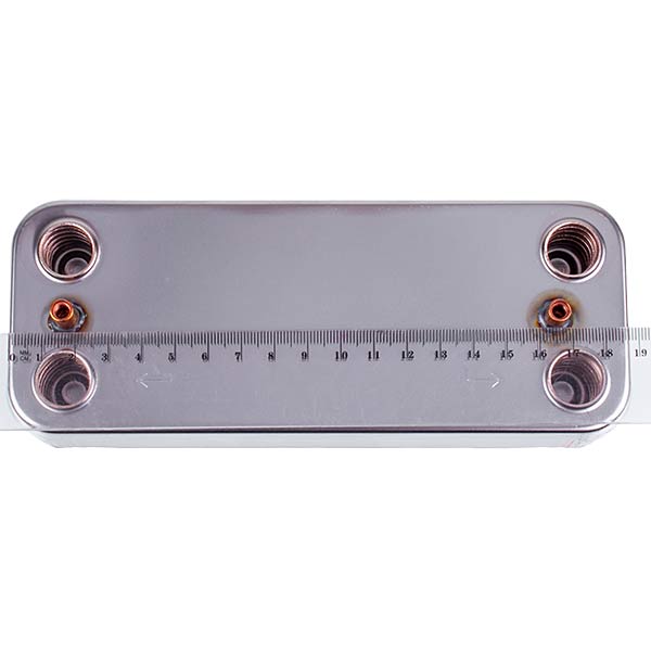 DHW Plate Heat Exchanger (12 plates) for Gas Boiler Compatible with Beretta City, Mynute, Exclusive R8036