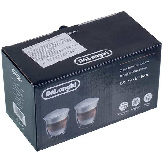Glasses Set for Coffee Machine Delonghi 5513284161 DLSC311 270ml (2 pcs)