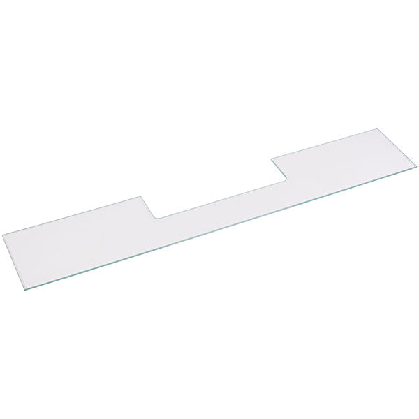 Shelf above vegetable drawer for refrigerator Whirlpool C00523381 (glass) 610x108mm