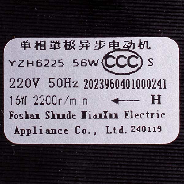 Fan 56 W for Gas-fired Boiler China