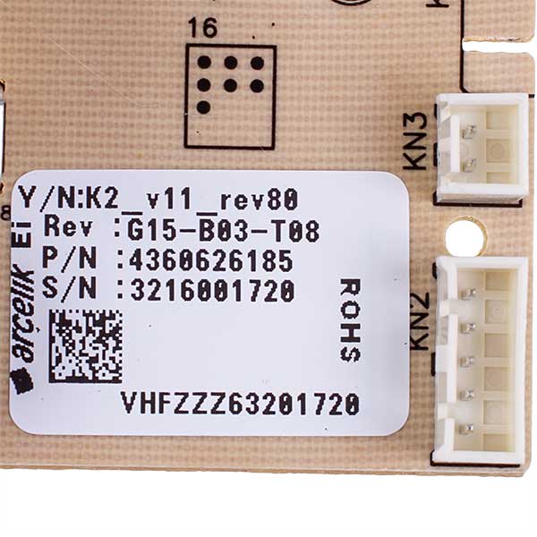 Control Board for Freezer Beko 4360621185