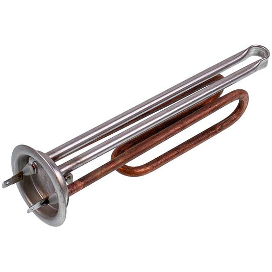 Heating Element for Water Heater Thermex 1300W (copper) L=190mm flange 63mm, 2 tubes for sensor 210mm (for the anode)