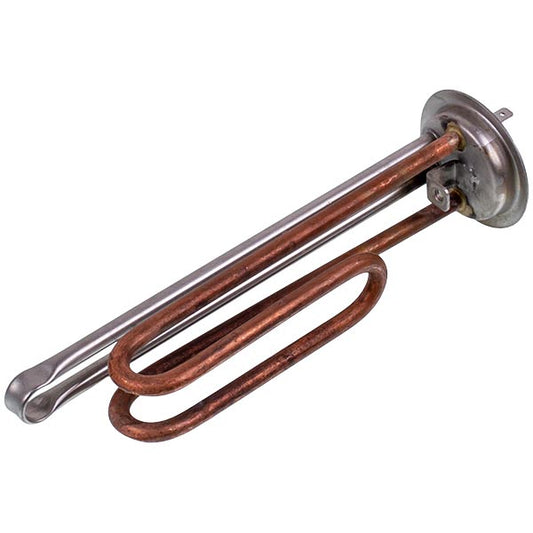 Heating Element for Water Heater Thermex 1300W (copper) L=190mm flange 63mm, 2 tubes for sensor 210mm (for the anode)
