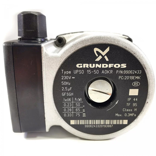 Circulation Pump Assembly Grundfоs UPSO 15-50 75 W for Gas Boiler Demrad Aden, Atron, Kalisto D003200022