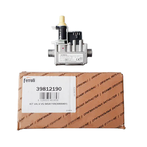 Gas Valve Siemens VGU54S.A1109 for Gas Boiler Ferroli Diva, Domicompact, Domina, Easytech 39812190