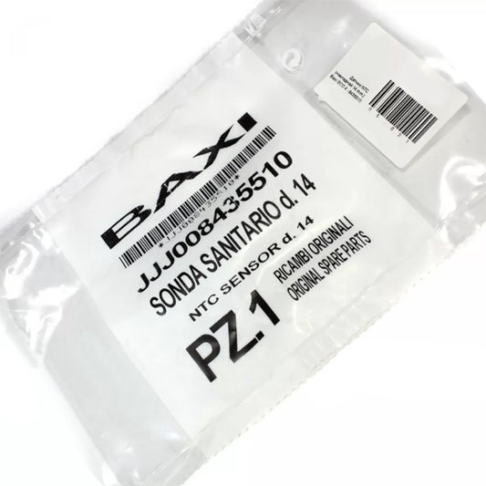 NTC Temperature Sensor DHW surface D=12 mm for Gas Boiler Baxi Eco 3/4 Compact, Fourtech 8435510