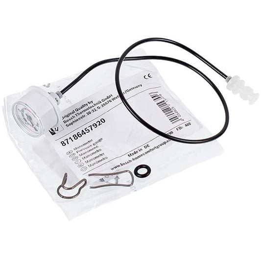 Pressure Gauge 0-4 bar for Gas Boiler Bosch Gaz 6000 W, Buderus Logamax U072 87186457920