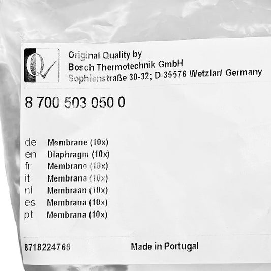 Membrane D=52 mm for Gas Water Heater Junkers Eurostar, Cerasmart, Bosch Therm 4000 87005030500-01