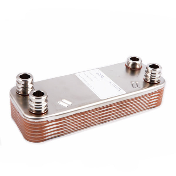 DHW Plate Heat Exchanger (12 plates) for Gas Boiler Vaillant Atmo/Turbo MAX Pro/Plus 065131