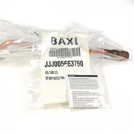 Hot Water Outlet Tube for Gas Boiler Baxi Main, Westen Quasar 24 kW (turbo) 5663760