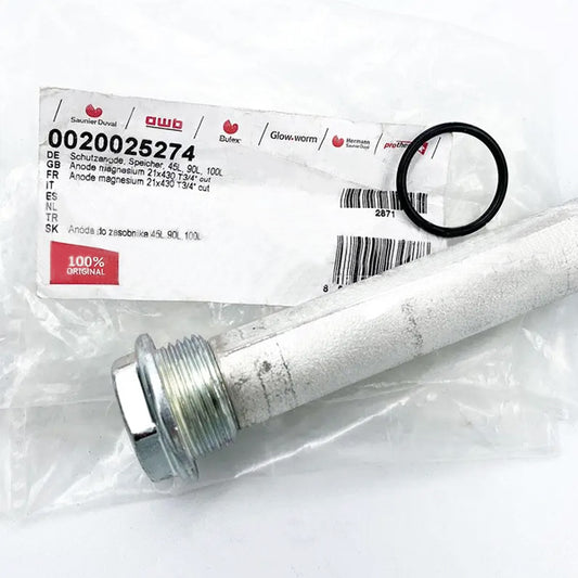 Magnesium Аnode 3/4", 22х400 mm for Gas Boiler Protherm Bear KLZ, Tiger KOZ, KTZ 0020025274