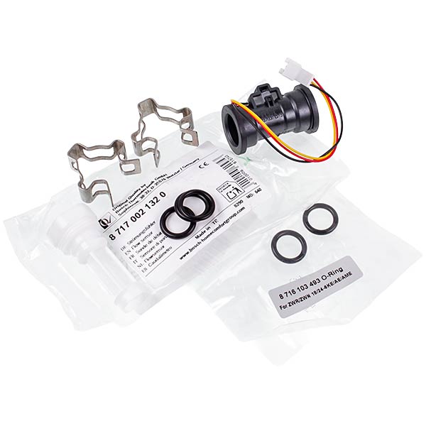Flow Sensor DHW for Gas Boiler Junkers Ceraclass, Bosch Gas 4000/5000, Buderus Logamax Plus GB012/042 87170021320