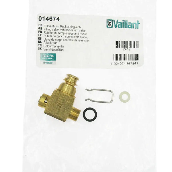 Filling Faucet for Gas Boiler Vaillant Atmo/Turbo MAX Plus/Pro 014674